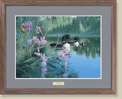 Iris Cove-Loons by Jim Kasper - Click Image to Close